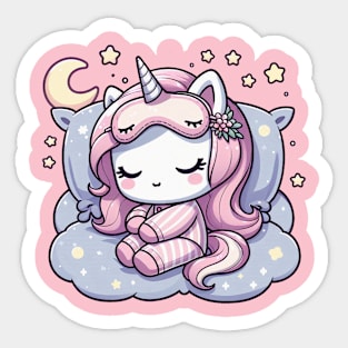 Sleeping unicorn Sticker